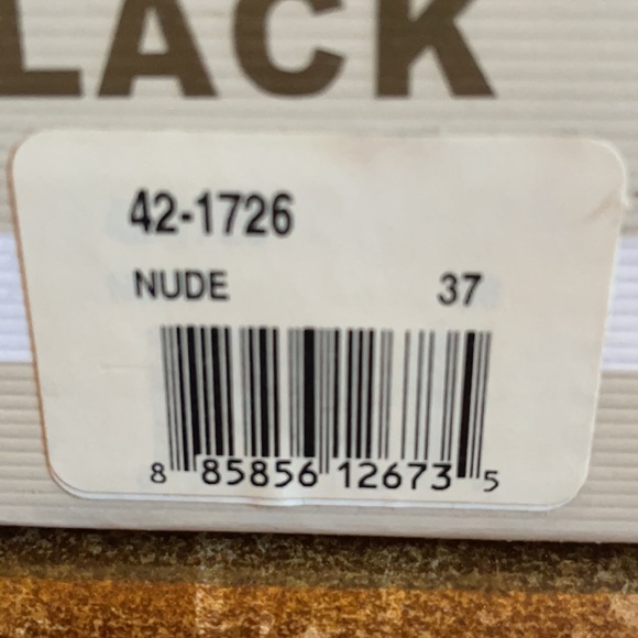 All Black Nude heels size 7 - Picture 6 of 6